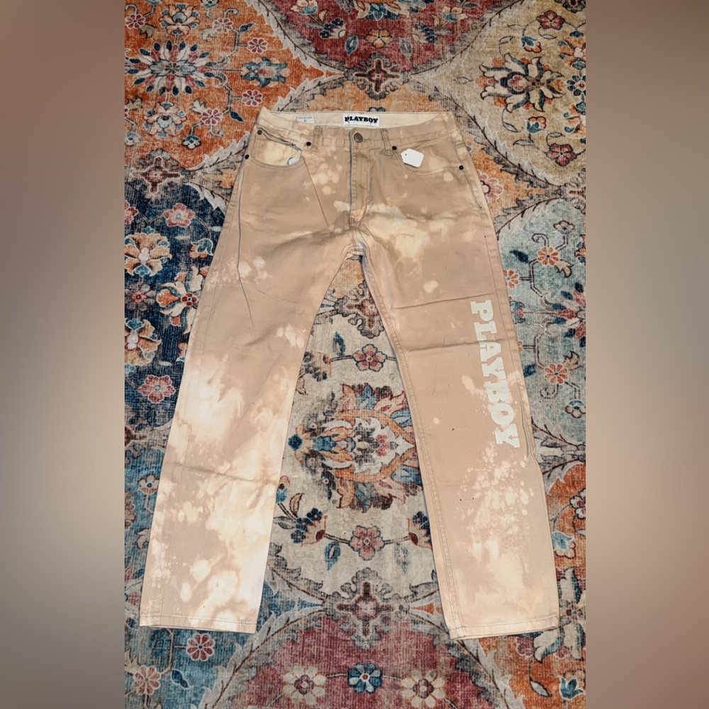 Playboy Bleached Denim Jeans Sz 31